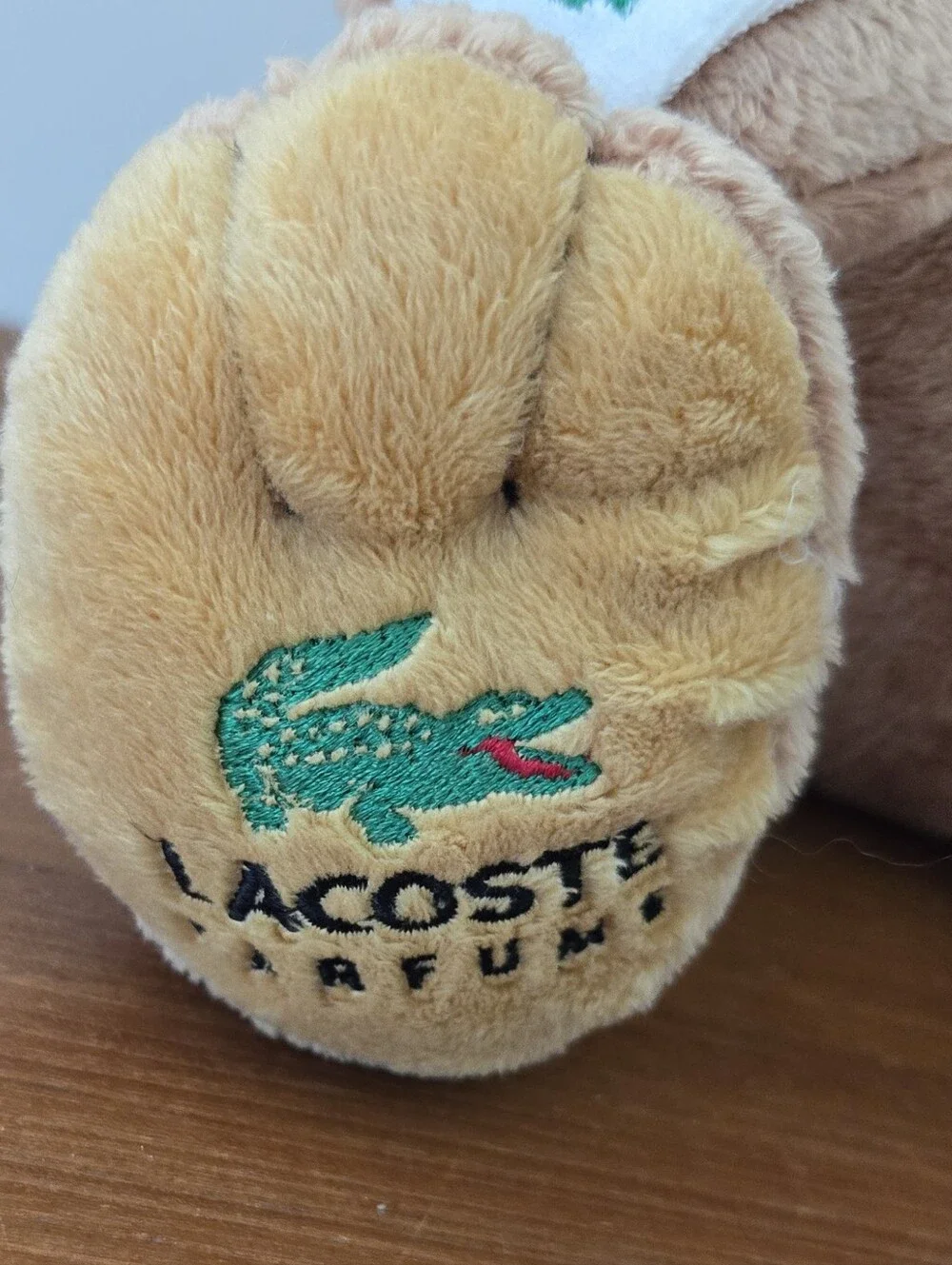 Lacoste Parfums Plush Teddy Bear Alligator Logo Sweat & Arm Bands Stuffed